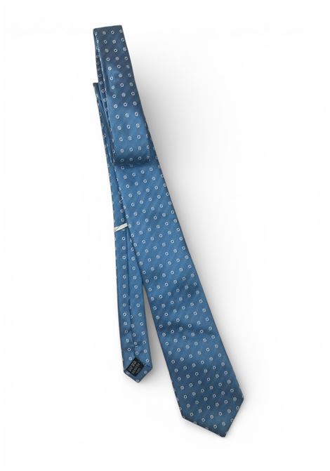  DETOMASO | CRAVATTA1AZZURRO POIS